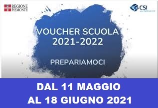 VOUCHER SCUOLA 2021-2022 REGIONE PIEMONTE